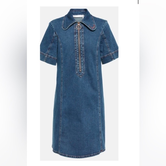 See By ChloÃ Denim minidress - Picture 1 of 6
